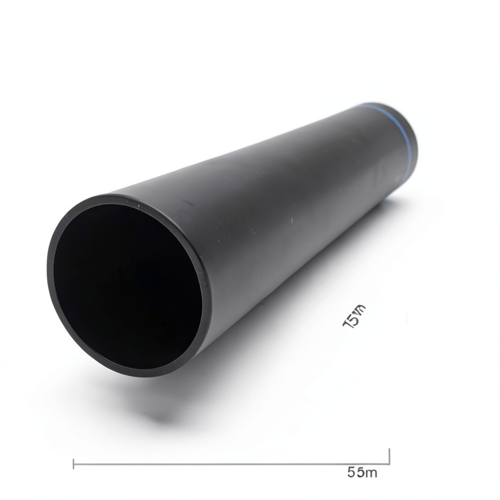 مواسير HDPE SDR 33 قطر خارجي 355 مم سمك 10.9 مم لون أسود