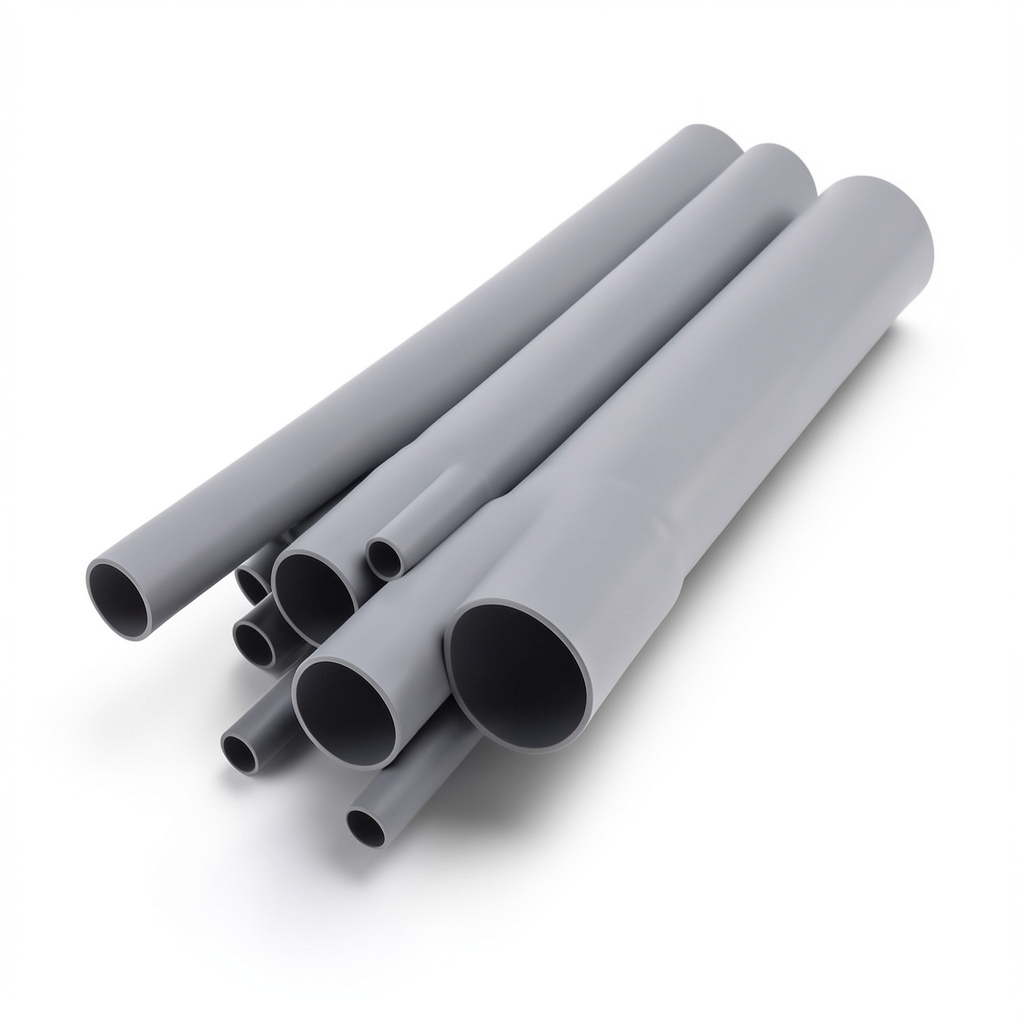 مواسير UPVC DB 120 مقاس 5 إنش سمك 4.85 مم لون رمادي