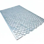 Galvanized Steel Expanded Metal Mesh  [Mazyoon] Thickness 1.4 mm Width 2.44  meter Length 3 M | Bait Al Tatawor Company