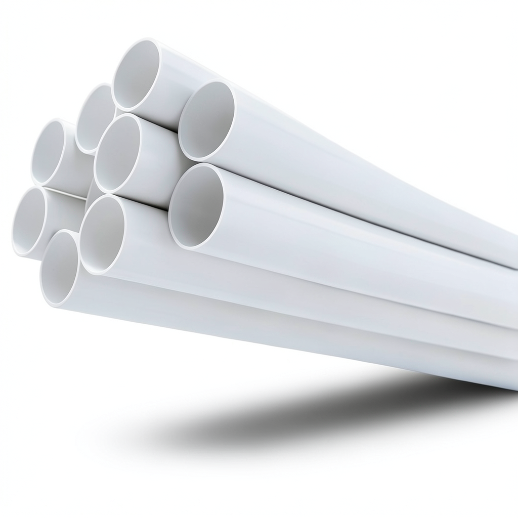 مواسير UPVC مقاس ¾ إنش ضغط 21.7 بار سمك 1.98 مم لون أبيض