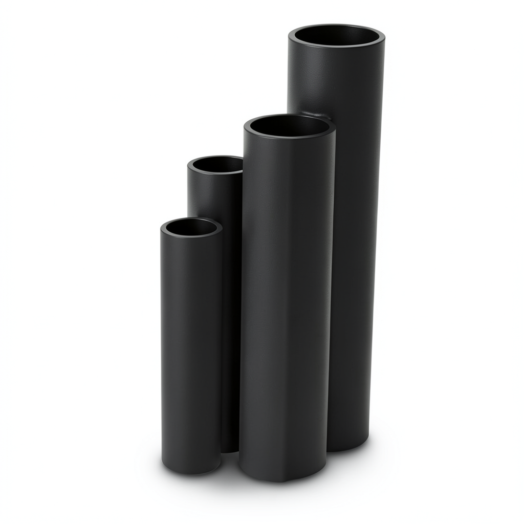 HDPE Pipes SDR26 Outside Diameter 40 mm Thickness 1.8 mm Black