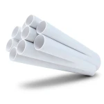مواسير UPVC ضغط 21.7 بار مقاس ¼ 1 إنش سمك 3.12 مم لون أبيض
