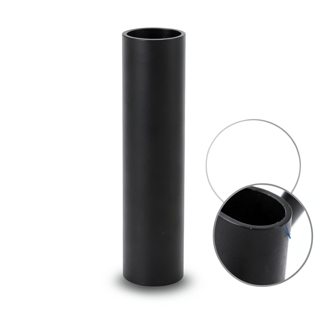 مواسير HDPE ضغط اسمي 16 بار قطر خارجي 90 مم سمك 12.3 مم لون أسود