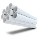 مواسير UPVC ضغط 21.7 بار مقاس ½ 1 إنش سمك 3.58 مم لون أبيض