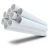 مواسير UPVC ضغط 21.7 بار مقاس ½ 1 إنش سمك 3.58 مم لون أبيض - Image 1