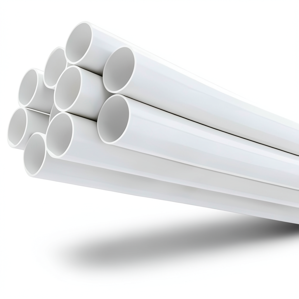 مواسير UPVC ضغط 21.7 بار مقاس 3 إنش سمك 6.58 مم لون أبيض