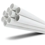 مواسير UPVC ضغط 21.7 بار مقاس 4 إنش سمك 8.46 مم لون أبيض