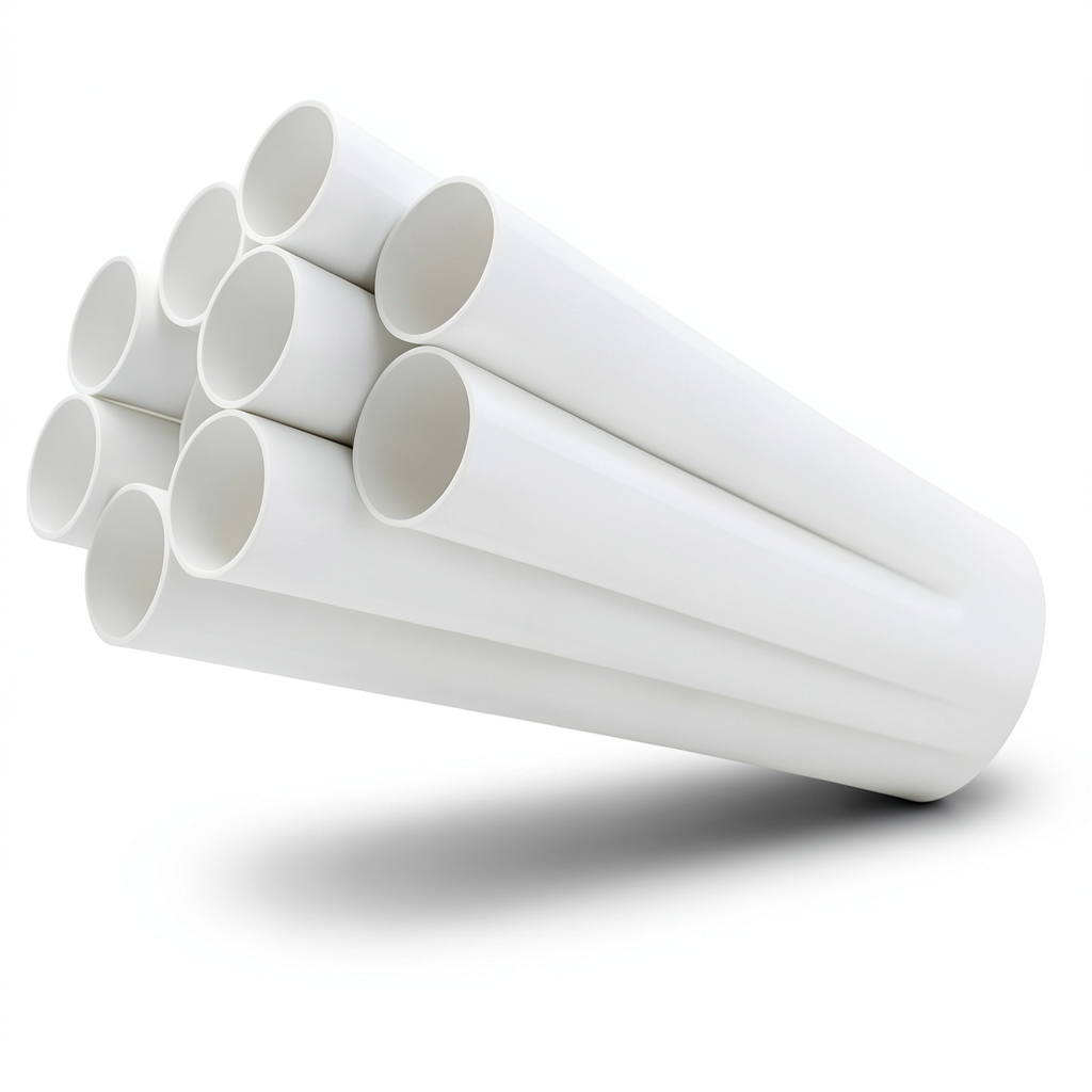 مواسير UPVC مقاس ¾ إنش سمك 1.57 مم ضغط 17.2 بار لون أبيض