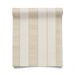 Italian Wallpaper Striped Design Beige Color, Size 10mx0.73m, Model 41714
