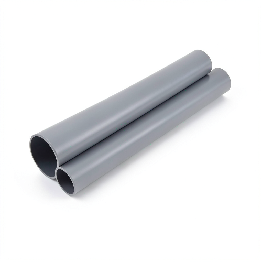 مواسير UPVC DB 120 مقاس 1 إنش سمك 1.52 مم لون رمادي