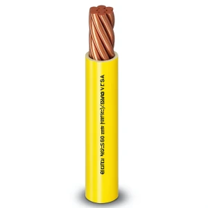 1.5mm Single Wire 450/750V, Stranded Copper Conductor, Heat Resistant PVC Insulated, Yellow | Al Fanar