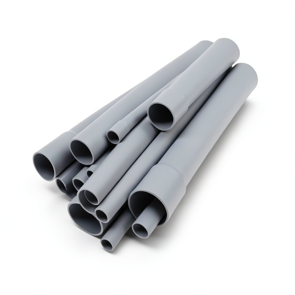 مواسير UPVC DB 120 مقاس 3 إنش سمك 3 مم لون رمادي