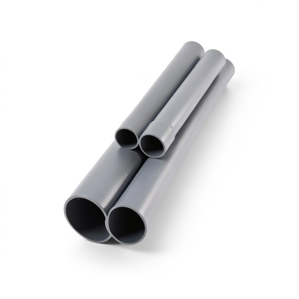 مواسير UPVC DB 120 مقاس 6 إنش سمك 5.77 مم لون رمادي