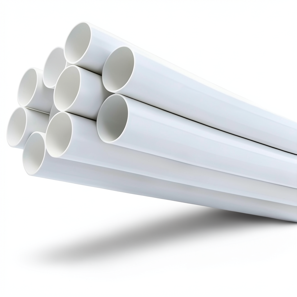 مواسير UPVC مقاس ¾ إنش ضغط 21.7 بار سمك 1.98 مم لون أبيض