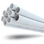 مواسير UPVC ضغط 21.7 بار مقاس 1 إنش سمك 2.46 مم لون أبيض