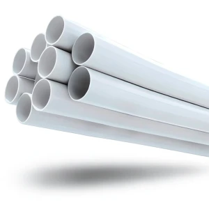 مواسير UPVC ضغط 21.7 بار مقاس 1 إنش سمك 2.46 مم لون أبيض