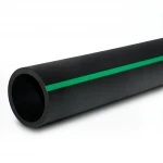 HDPE Polyethylene Pipe  PN 6.2 Bar [PE 63] OD 500 mm  SDR 13.6  Color Black with Green Stripes | Almona Factory
