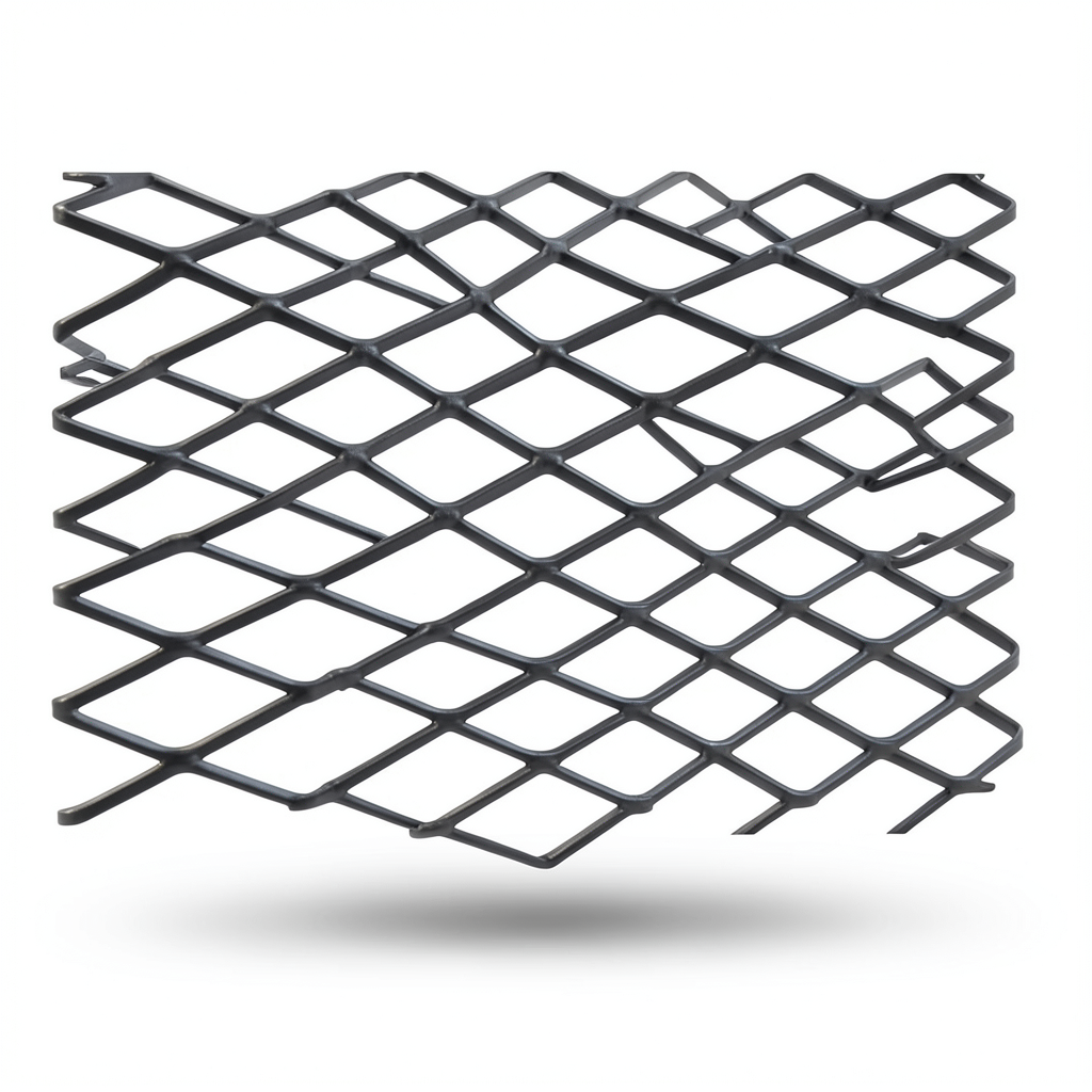 Hot Rolled Black Steel Expanded Metal Mesh Khaleeji 1.4 mm Thickness 2.44 m Width 3 m Length
