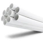 مواسير UPVC ضغط 21.7 بار مقاس ½ 1 إنش سمك 3.58 مم لون أبيض