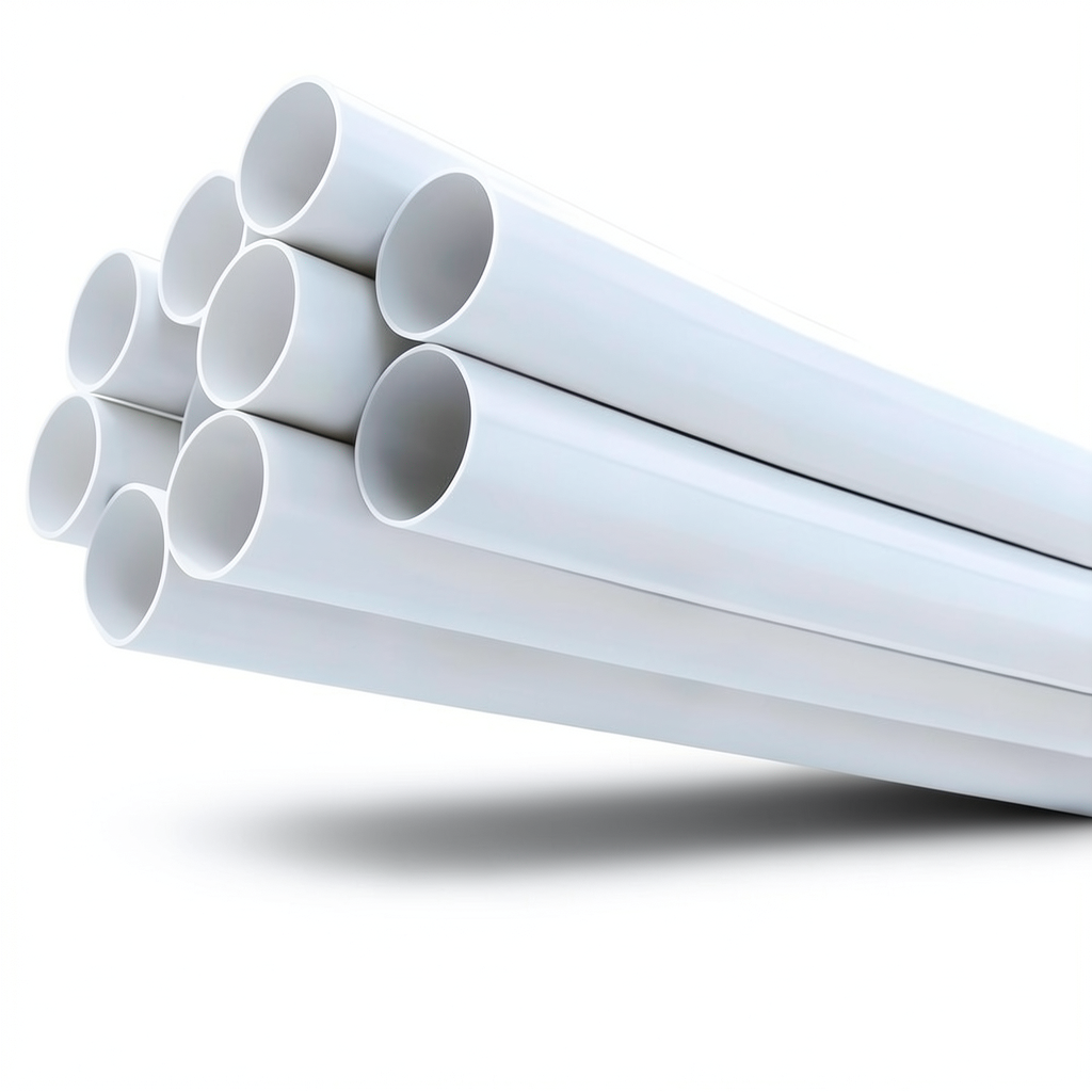 مواسير UPVC ضغط 21.7 بار مقاس 2 إنش سمك 4.47 مم لون أبيض