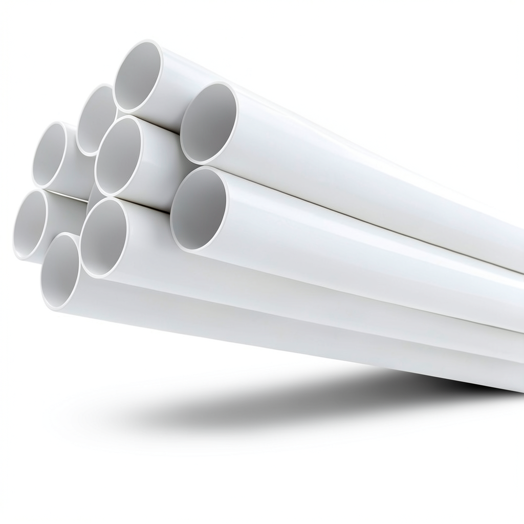 مواسير UPVC ضغط 21.7 بار مقاس 3 إنش سمك 6.58 مم لون أبيض