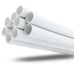 مواسير UPVC ضغط 21.7 بار مقاس 4 إنش سمك 8.46 مم لون أبيض