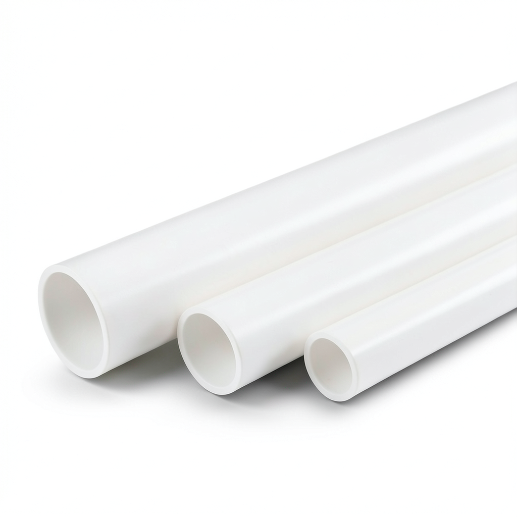 أنابيب بلاستيك UPVC جدول 80 مقاس 4 إنش سمك 8.6 مم وزن 2.88 كجم/م لون أبيض | بلاستيك الوطنية
