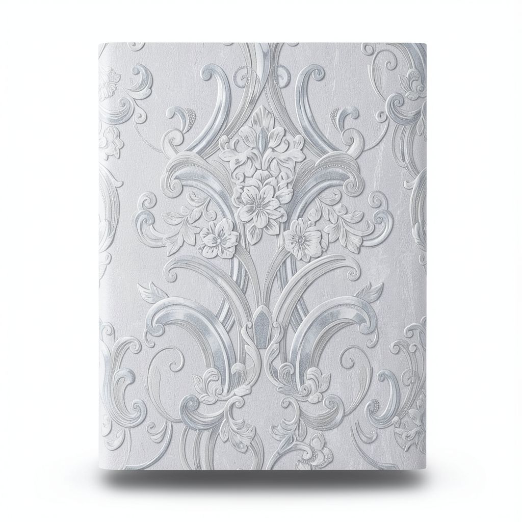 Italian Wall Covering 10m x 1.06m Light Gray, Model 83420