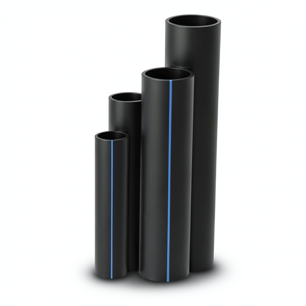 HDPE Pipes Nominal Pressure 16 Bar Outside Diameter 280 mm Thickness 38.3 mm Black