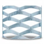 Galvanized Steel Expanded Metal Mesh  [Mazyoon] Thickness 1.2 mm Width 2.44  meter Length 2 meter | Bait Al Tatawor Company