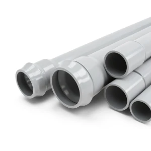 UPVC Pipes Nominal Pressure 10 Bar Outside Diameter 450 mm Thickness 17.2 mm Gray