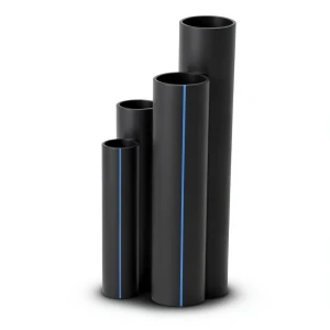 مواسير HDPE ضغط 16 بار قطر خارجي 355 مم سمك 48.5 مم لون أسود