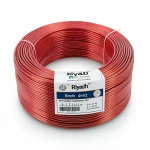 لفة سلك الرياض 4 مم2 450/750 فولت، موصل نحاس مجدول عزل PVC لون احمر، طول 100 متر 