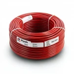 Riyadh 10mm Wire 450/750V, Stranded Copper Conductor PVC Insulation, Red Color, Coil Length 100 Meter