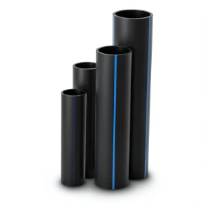 مواسير HDPE ضغط 16 بار قطر خارجي 400 مم سمك 54.7 مم لون أسود