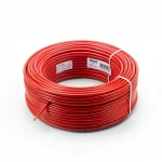 Riyadh 16mm Electric Wire 450/750 Volts, Stranded Copper Conductor PVC Insulated, Red Color, 100m Length