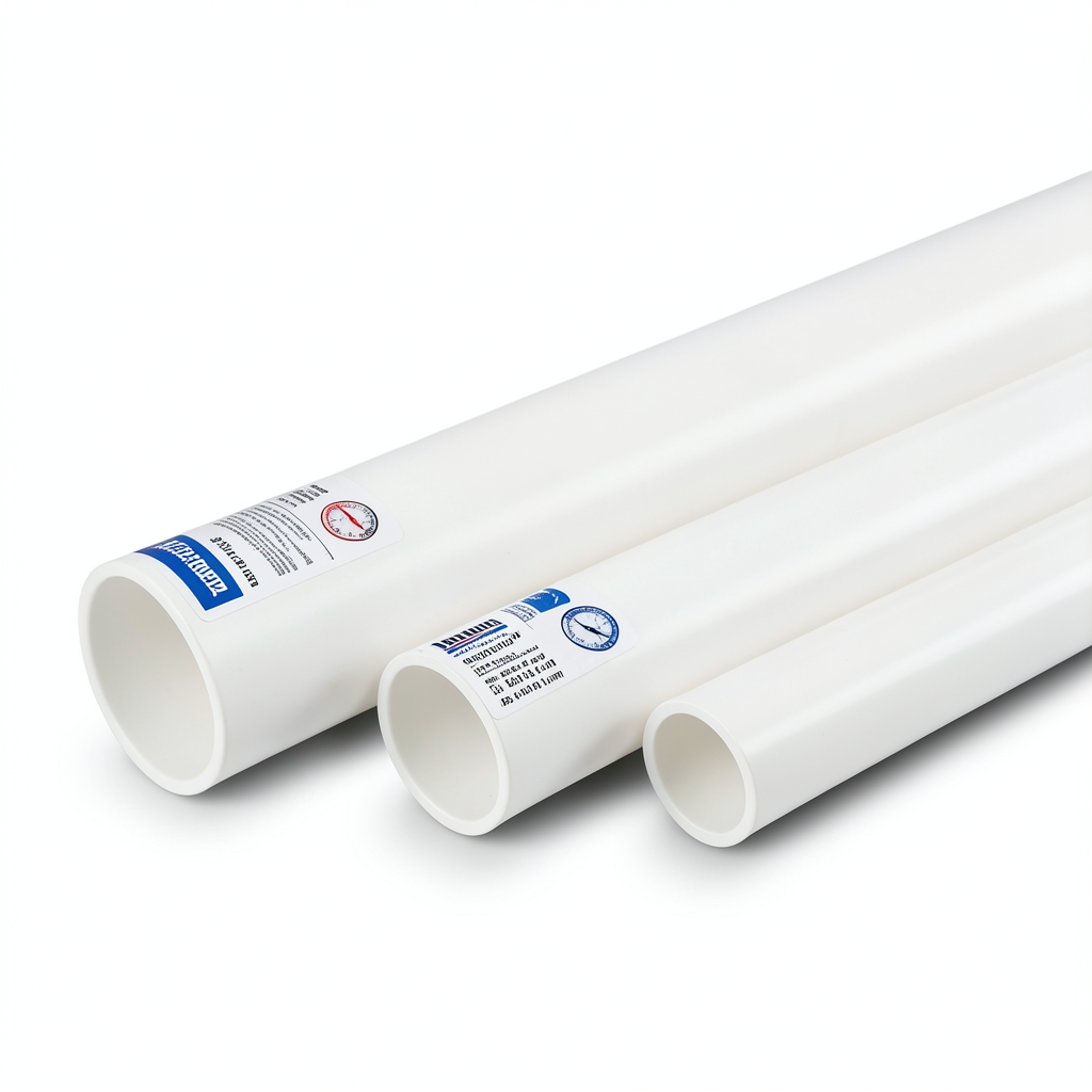 أنابيب UPVC جدول 40 مقاس 8 إنش سمك 8.2 مم وزن 8.11 كجم/م أبيض | بلاستيك الوطنية