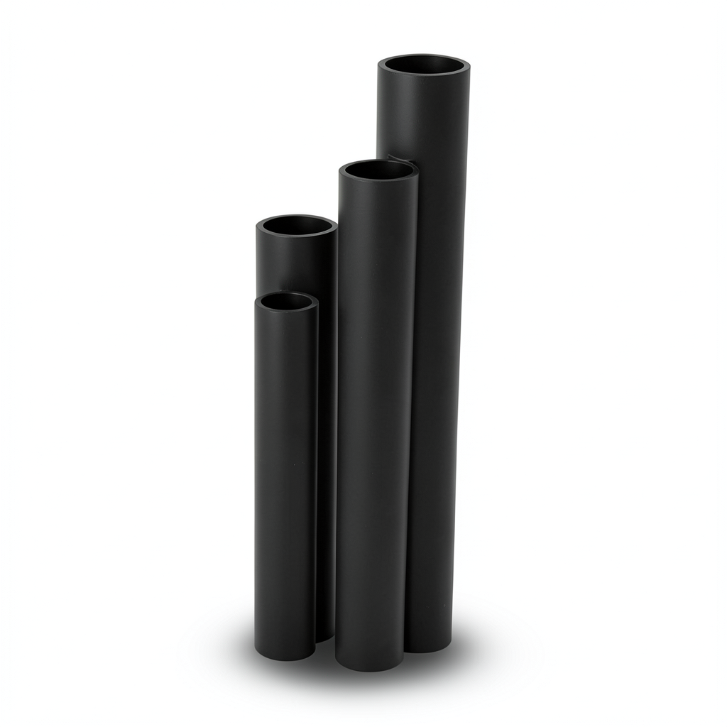 مواسير HDPE ضغط 16 بار قطر خارجي 500 مم سمك 68.3 مم لون أسود