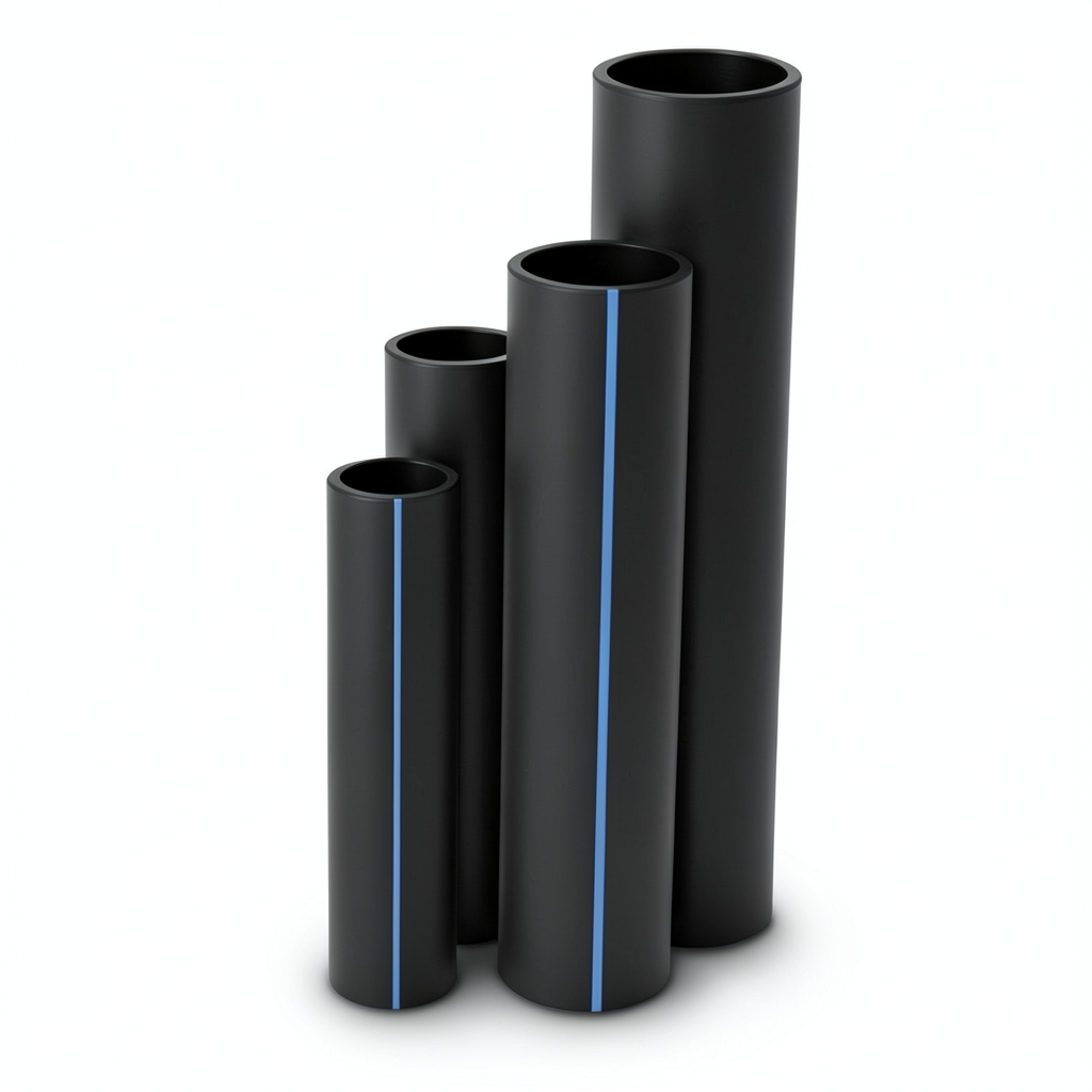 مواسير HDPE SDR 33 قطر خارجي 560 مم سمك 17.2 مم لون أسود