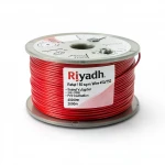سلك الرياض 150 ملي 450/750 فولت، موصل نحاس مجدول عزل PVC لون احمر، طول البكرة 2000 متر 