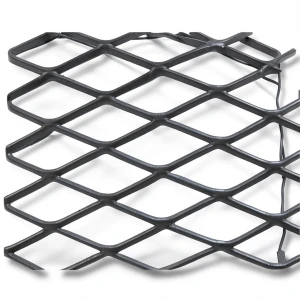 Hot Rolled Black Steel Expanded Metal Mesh 1.5 mm Thickness 2.44 m Width 5 m Length