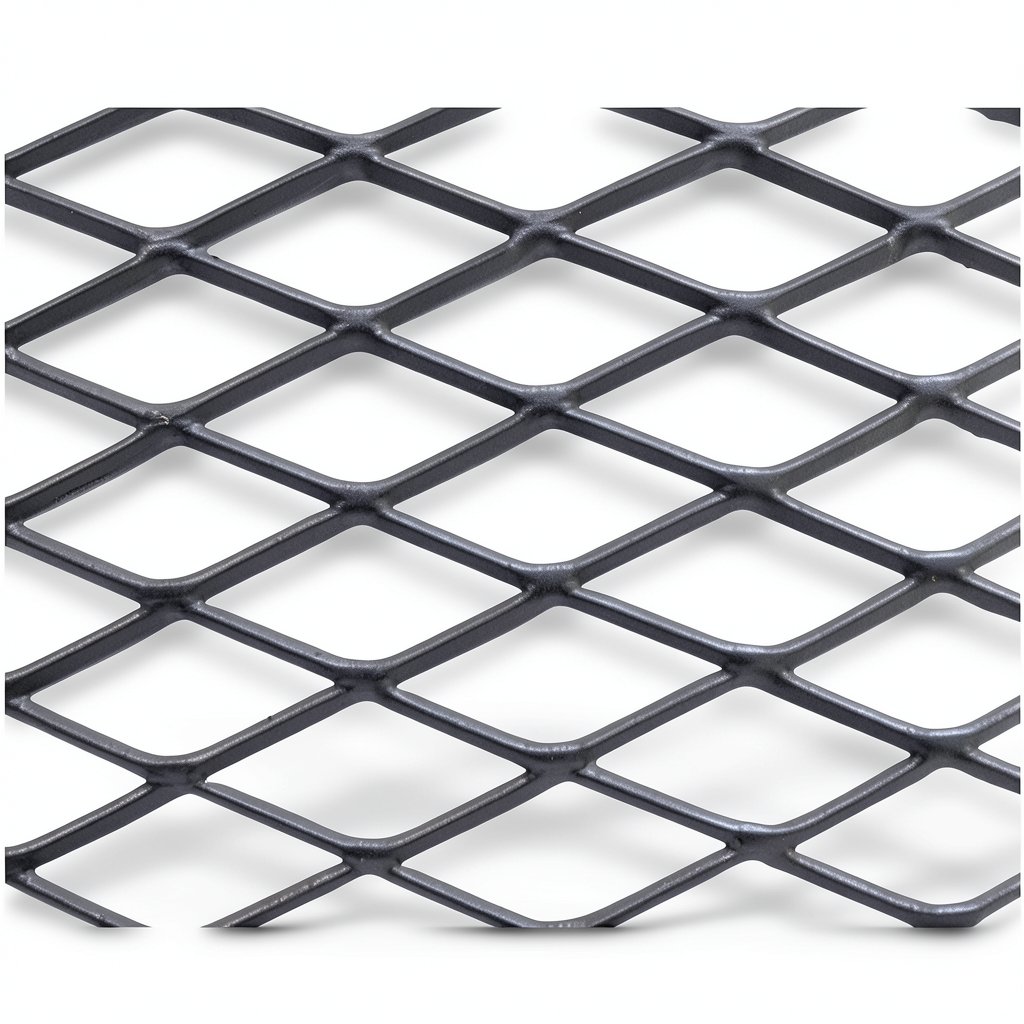 Hot Rolled Black Steel Expanded Metal Mesh Khaleeji 1.5 mm Thickness 2.44m Width 6m Length