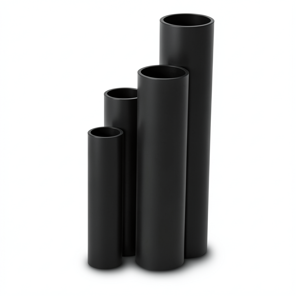 HDPE Pipes SDR 22 Outside Diameter 50 mm Thickness 2.3 mm Black