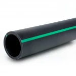 HDPE Polyethylene Pipe  PN 9.8 Bar [PE 63] OD 315 mm  SDR 9  Color Black with Green Stripes | Almona Factory