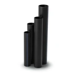 HDPE Pipes 16 Bar Pressure 180 mm OD 24.6 mm Thickness Black