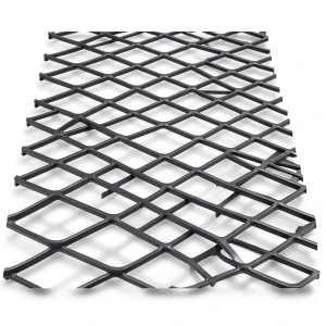 Hot Rolled Black Steel Expanded Metal Mesh Khaleeji 1.7 mm Thick 2.44m Width 3m Length