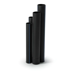 مواسير HDPE ضغط 16 بار قطر خارجي 225 مم سمك 30.8 مم لون أسود