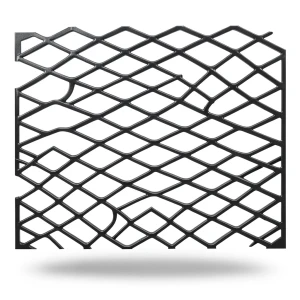 Hot Rolled Black Steel Expanded Metal Mesh Khaleeji 1.7 mm Thickness 2.44 m Width 4 m Length