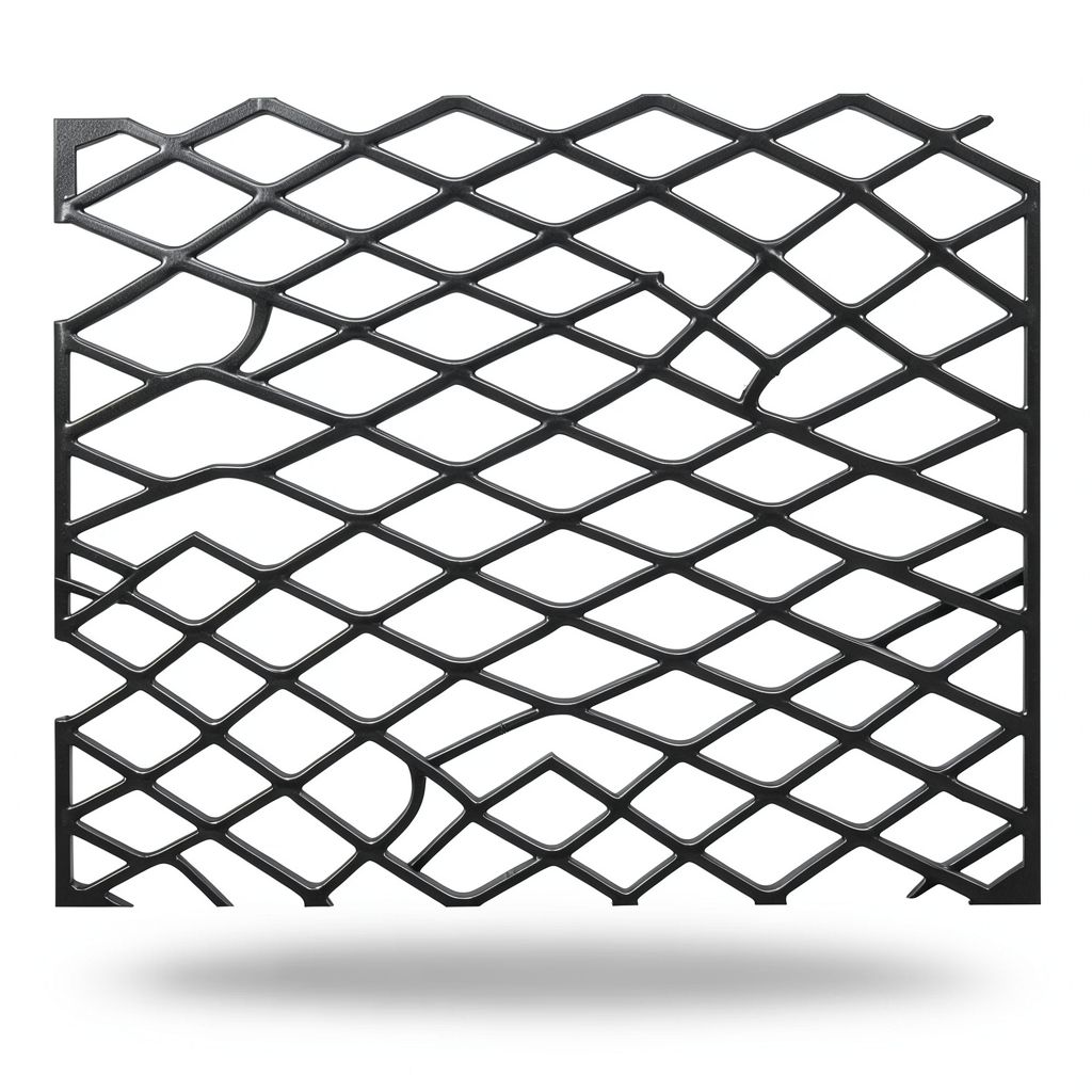 شبك حديد اسود بقلاوة خليجي سمك 1.7 مم عرض 2.44 متر طول 4 متر