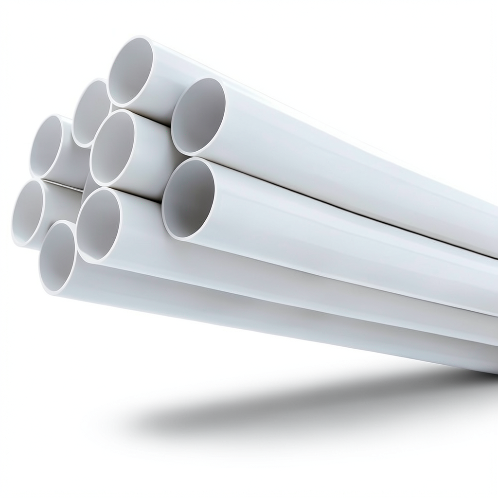 مواسير UPVC ضغط 17.2 بار مقاس ¼ 1 إنش سمك 2.49 مم لون أبيض